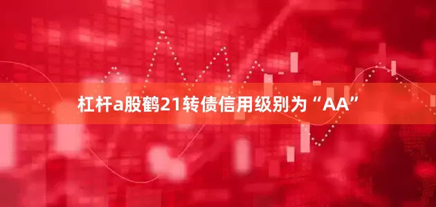 杠杆a股鹤21转债信用级别为“AA”